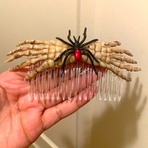 Skeleton hands hair comb Day of Dead Halloween
